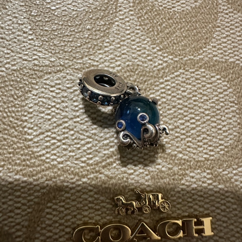 Pandora Blue Octopus Charm
